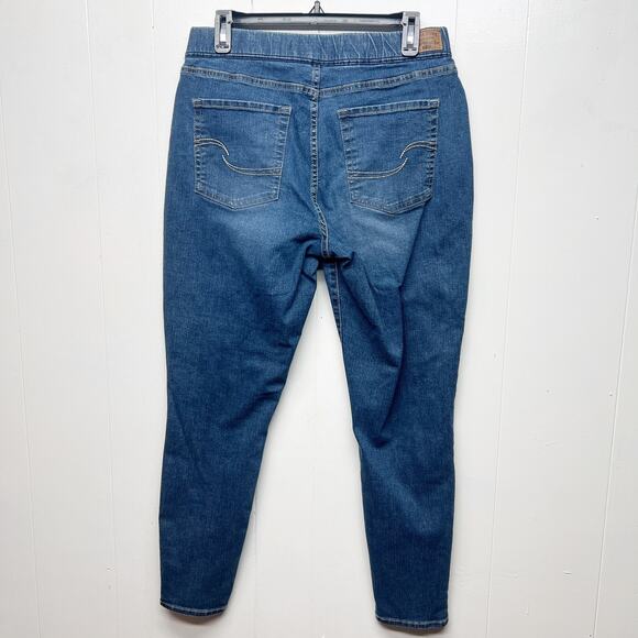 Levi's Strauss Signature Totally Shaping Pull On Skinny Womens Jeans Size Medium - Picture 5 of 11